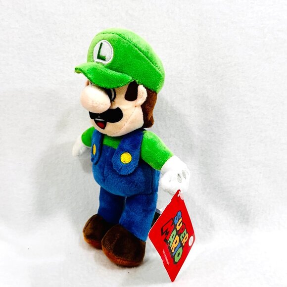 Super Mario Luigi Plush/Stuffed Toy by Good Stuff/Nintendo (2022)  - All Tags - Picture 2 of 7